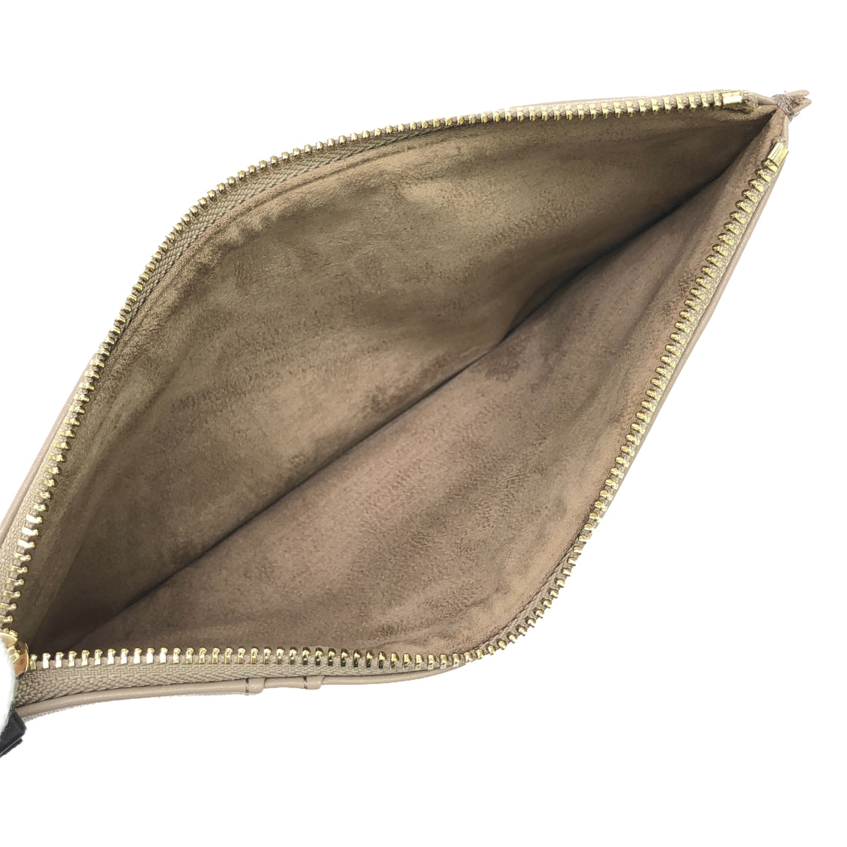 【美品】  Max Mara / マックスマーラ | レザー ウォレット マルチケース ポーチ 財布 | グレージュ | レディース