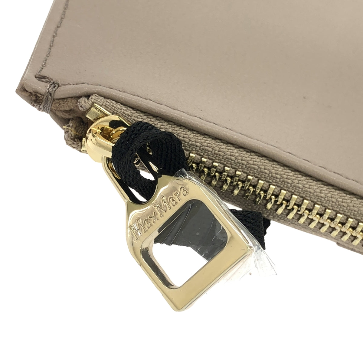 【美品】  Max Mara / マックスマーラ | レザー ウォレット マルチケース ポーチ 財布 | グレージュ | レディース
