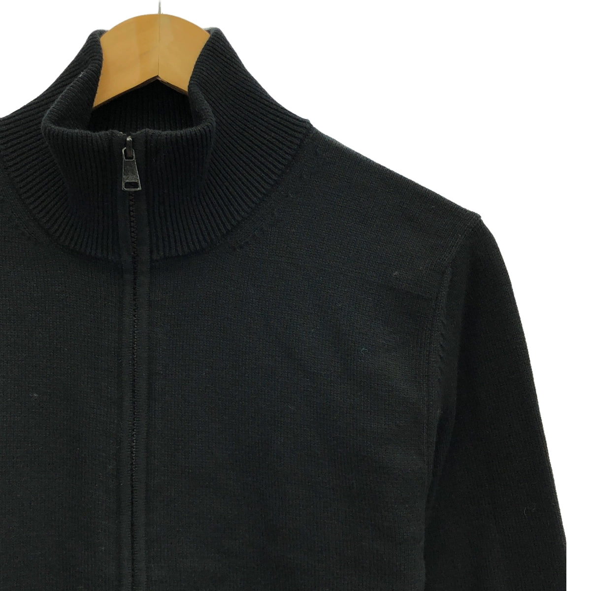 DOLCE＆GABBANA / Dolce &amp; Gabbana Dolgaba | Cotton Cashmere Blend Ribbed Driver's Knit | 44 | Black | Men's