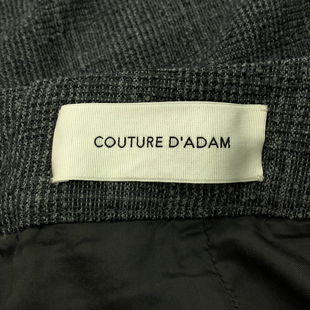 COUTURE D'ADAM / クチュールドアダム | ウール金ボタンスカート | 38 | グレー | レディース