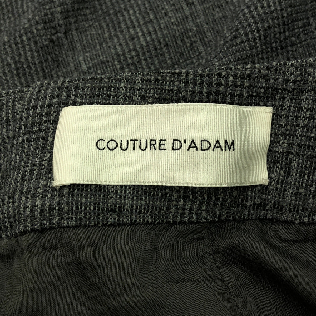 COUTURE D'ADAM / クチュールドアダム | ウール金ボタンスカート | 38 | グレー | レディース
