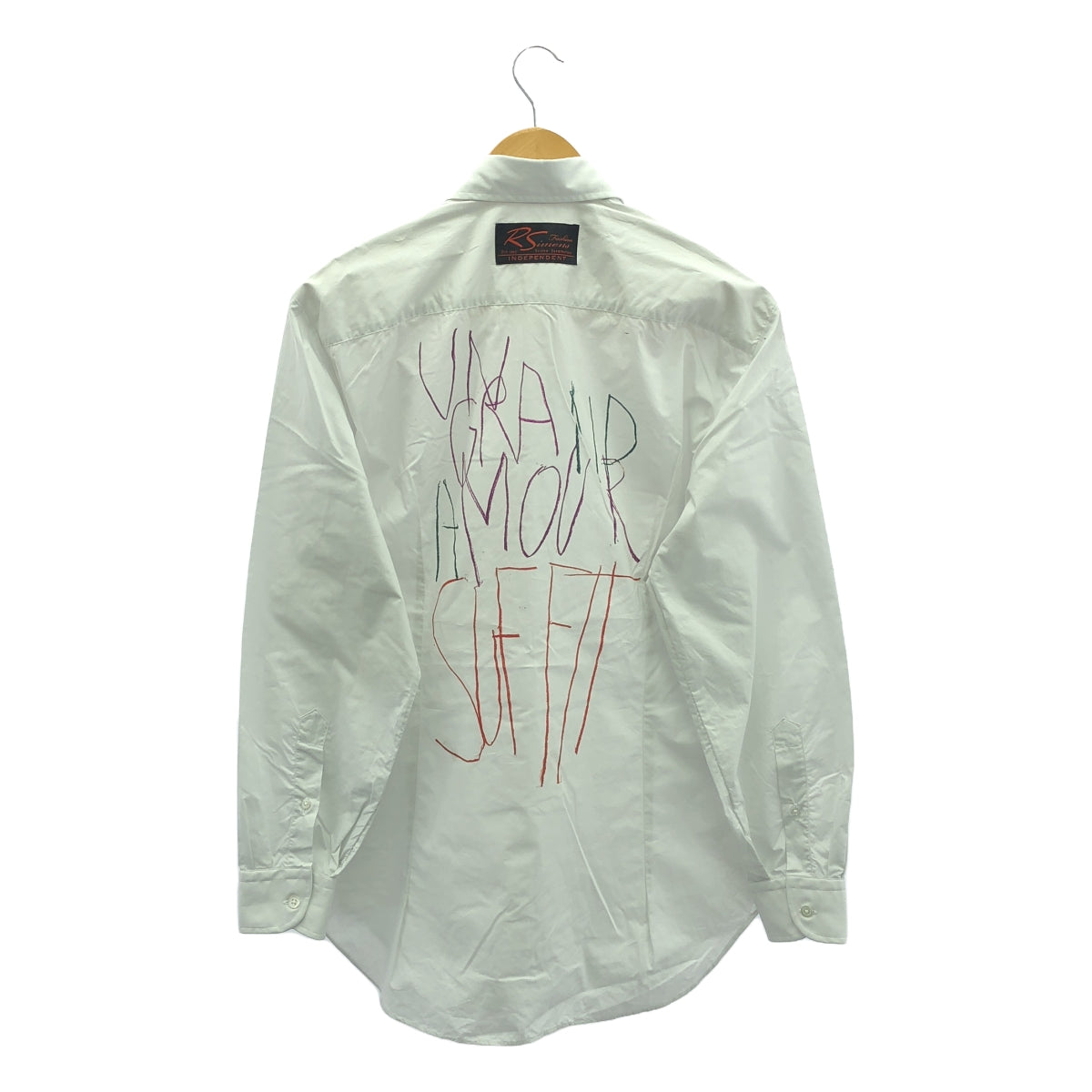 RAF SIMONS | 2023SS | PHILIPPE VANDENBERG back print shirt | 36 | Light grey | Men's