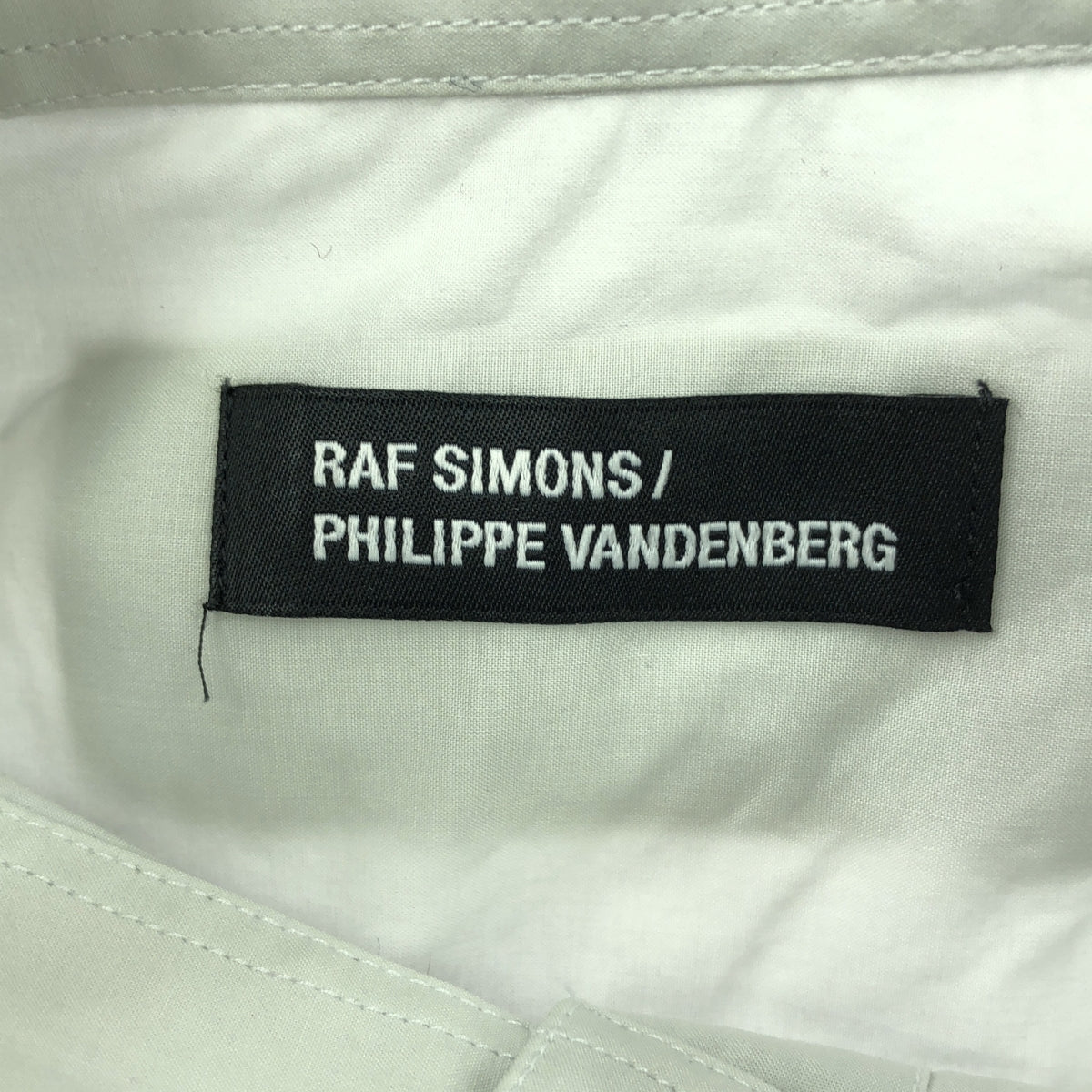 RAF SIMONS / ラフシモンズ | 2023SS | PHILIPPE VANDENBERG バックプリント シャツ | 36 | ライトグレー | メンズ