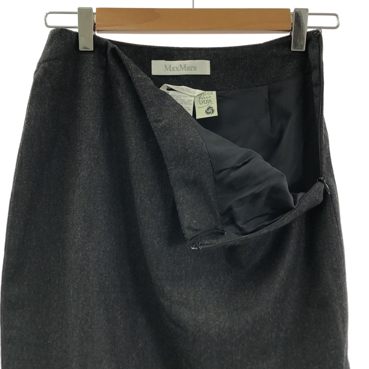 Max Mara / マックスマーラ | セットアップ ウール 1B テーラードジャケット / サイドジップ スカート / 総裏地 | 38 | レディース