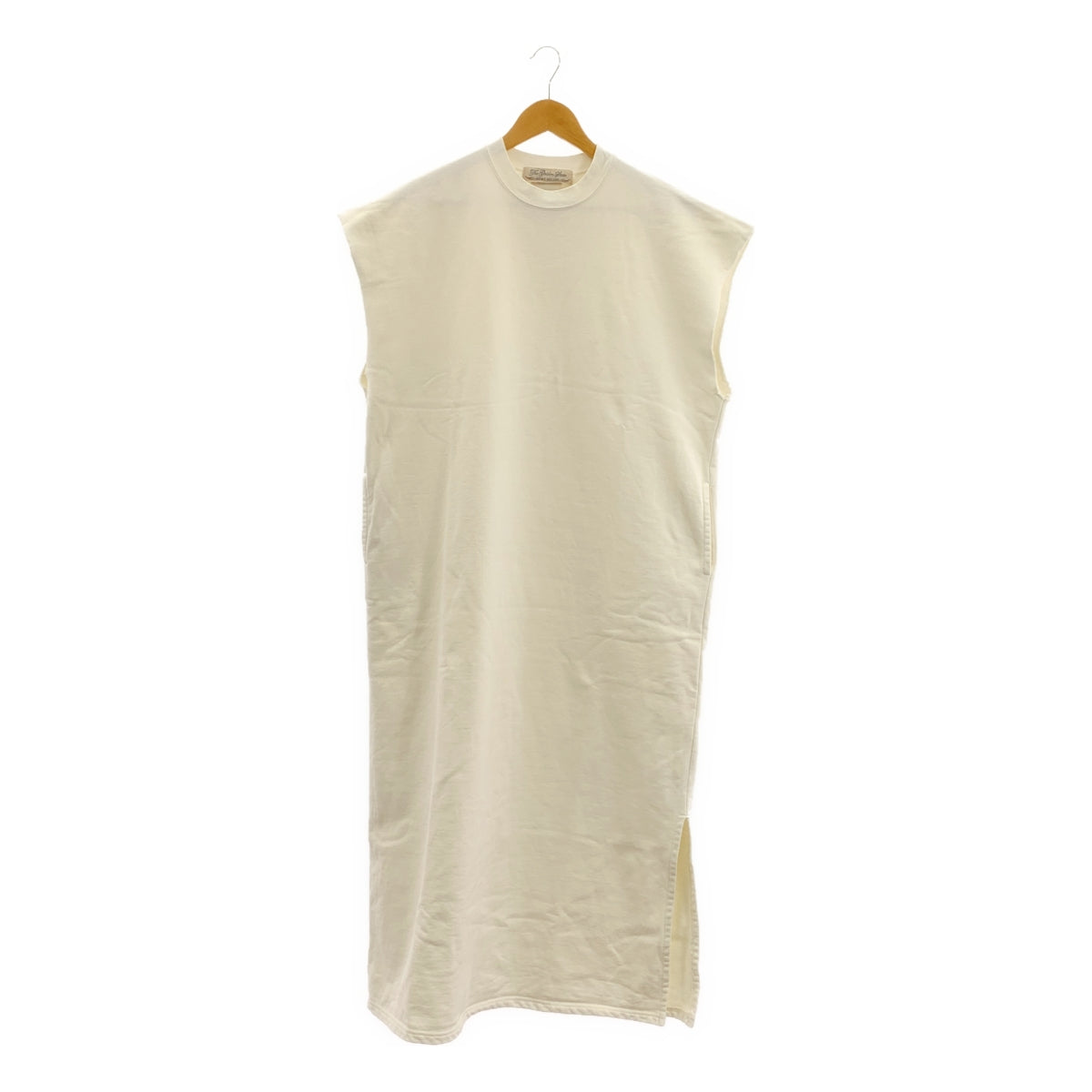 REMI RELIEF / レミレリーフ | カットオフスリーブ スリット ポケット付き スウェット ワンピース | M | レディース