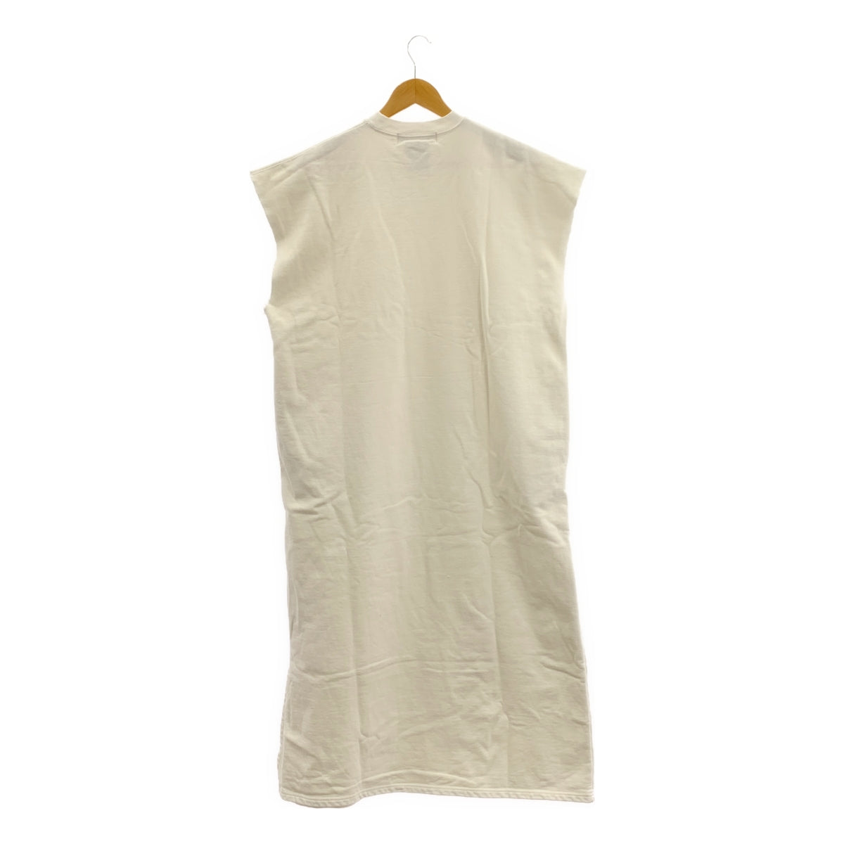 REMI RELIEF / レミレリーフ | カットオフスリーブ スリット ポケット付き スウェット ワンピース | M | レディース