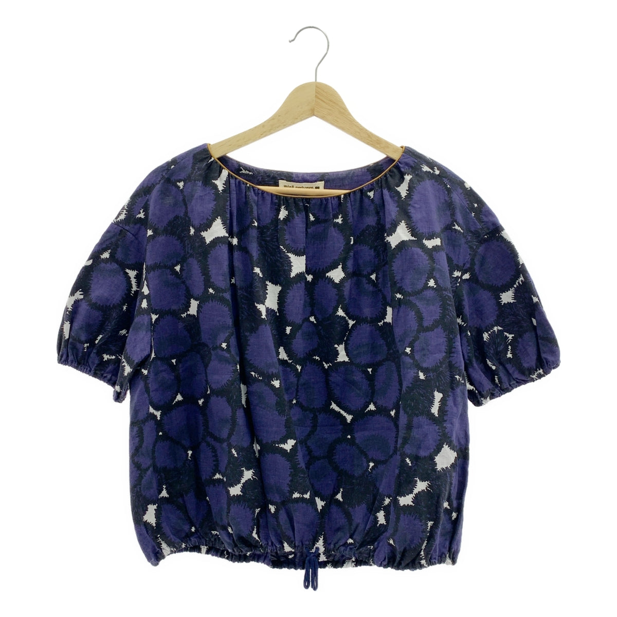 mina perhonen / 미나펠호넨 | sumile 린넨 개더 풀오버 반소매 블라우스 | 36 |