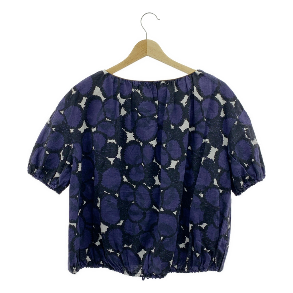 mina perhonen / 미나펠호넨 | sumile 린넨 개더 풀오버 반소매 블라우스 | 36 |