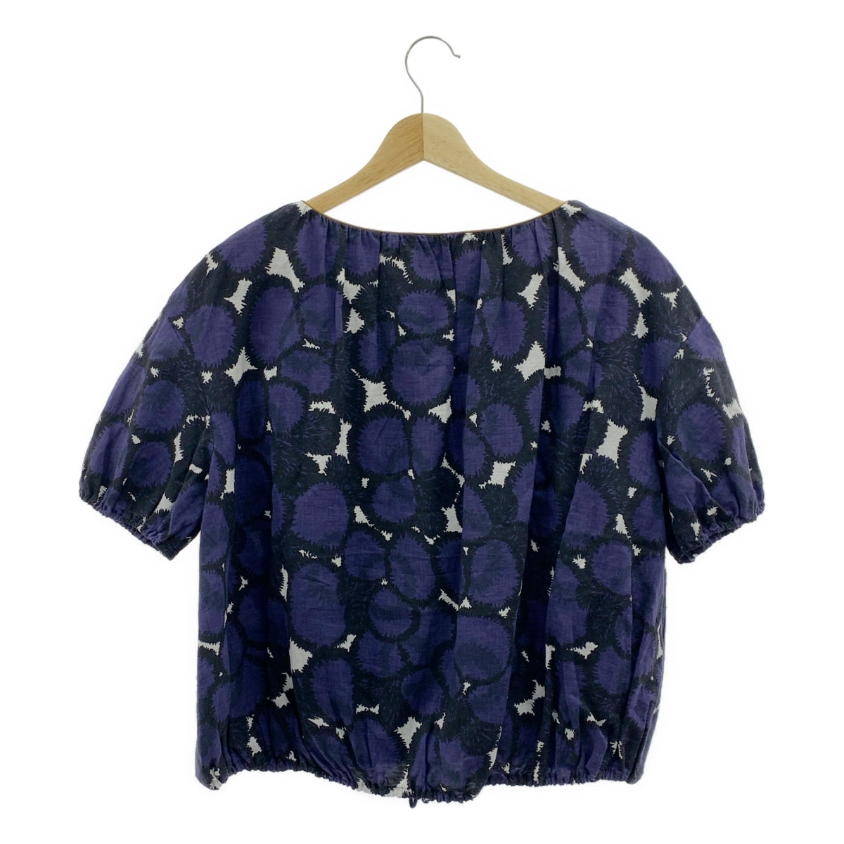 mina perhonen / 미나펠호넨 | sumile 린넨 개더 풀오버 반소매 블라우스 | 36 |