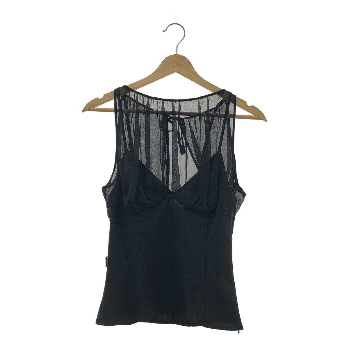 MOSCHINO / モスキーノ | シアー レイヤード キャミソール トップス | US4 | レディース