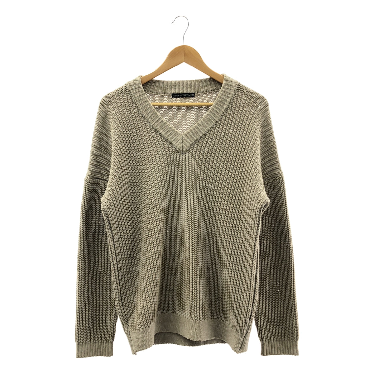 ISSEY MIYAKE MEN / イッセイミヤケメン | 2019SS | コットン アクリル Vネック ニット | 1 | メンズ