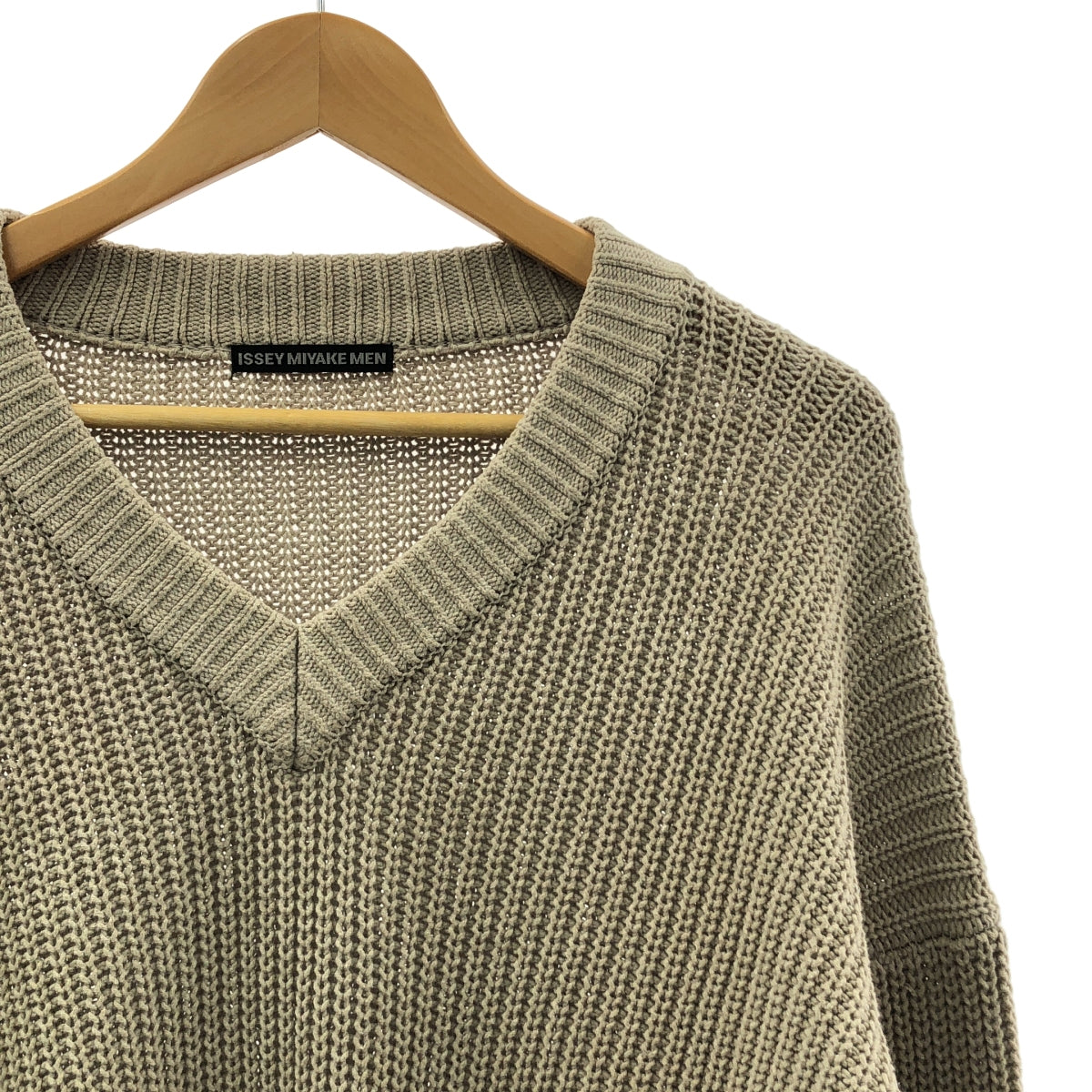 ISSEY MIYAKE MEN / イッセイミヤケメン | 2019SS | コットン アクリル Vネック ニット | 1 | メンズ
