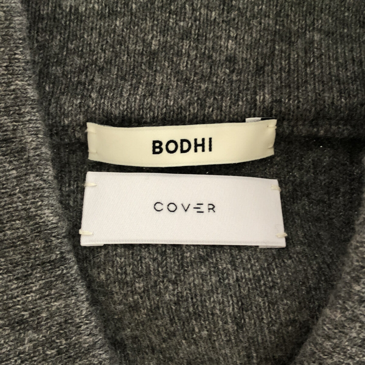 【美品】  BODHI / ボーディ | cashmere 100% / カシミヤ カーディガン ニットジャケット | F | グレー | メンズ