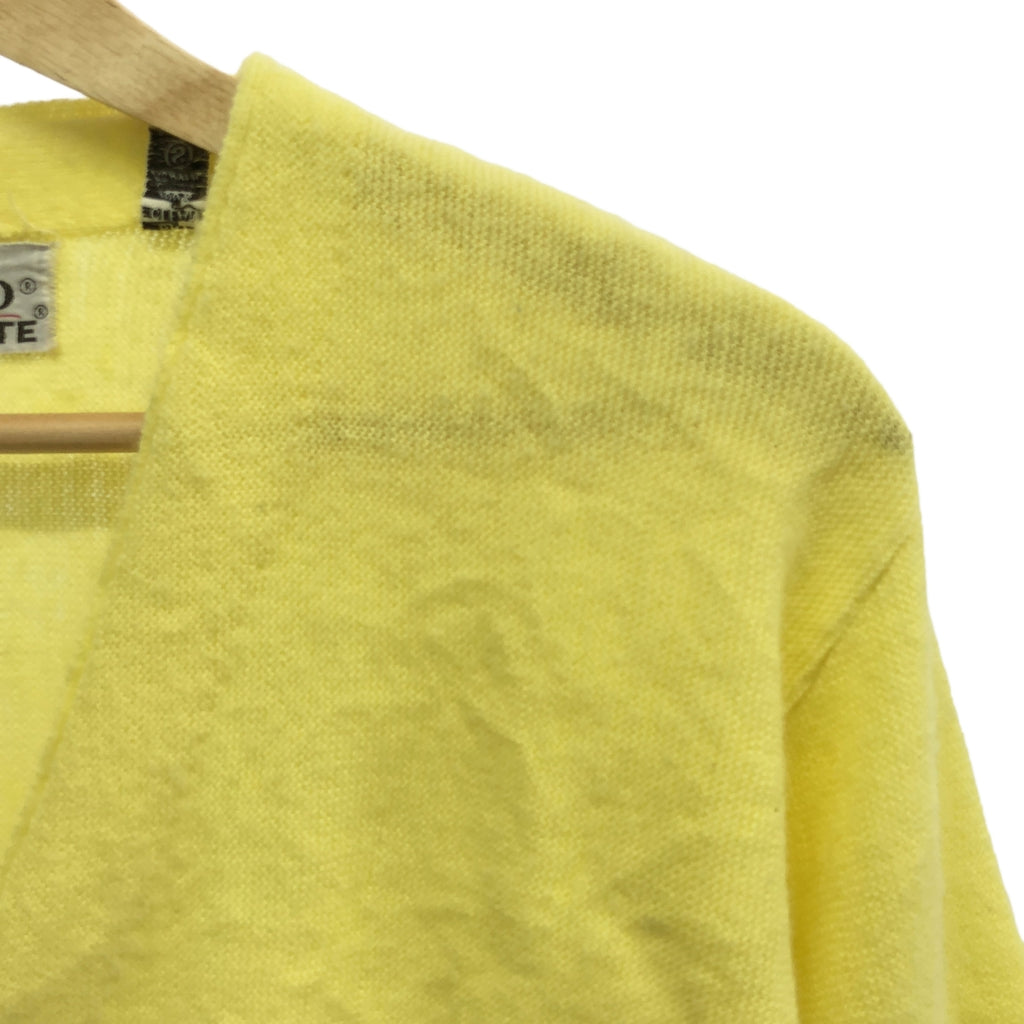 VINTAGE / ヴィンテージ古着 | 推定1970s～ IZOD LACOSTE ワッペン ニット カーディガン | S | イエロー | レディース