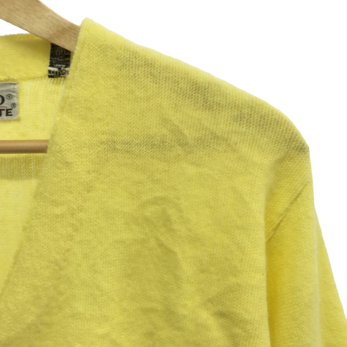 VINTAGE / ヴィンテージ古着 | 推定1970s～ IZOD LACOSTE ワッペン ニット カーディガン | S | イエロー | レディース