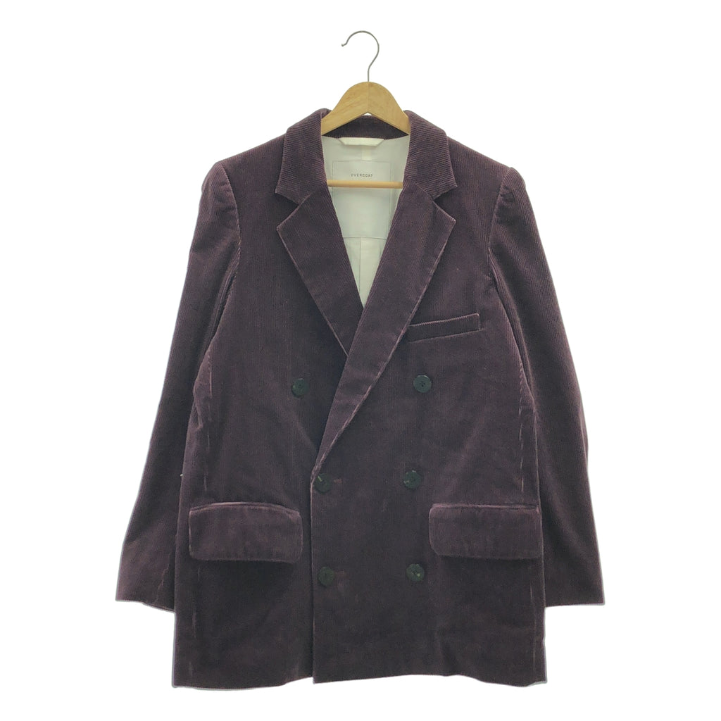 OVERCOAT / オーバーコート | Corduroy Double Breasted Jacket WINE コーデュロイ ジャケット / ユニセックス | 00 | メンズ