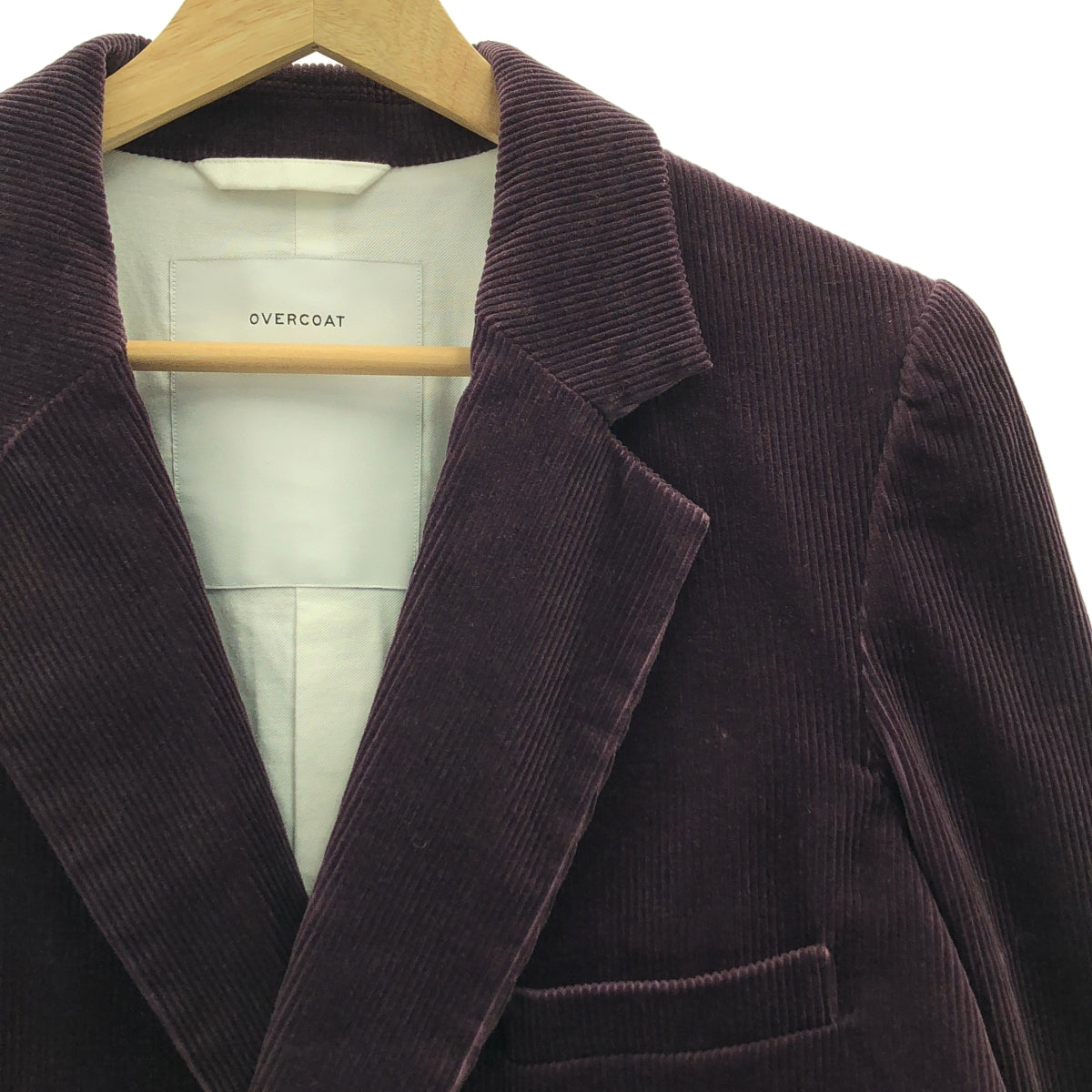 OVERCOAT / オーバーコート | Corduroy Double Breasted Jacket WINE コーデュロイ ジャケット / ユニセックス | 00 | メンズ