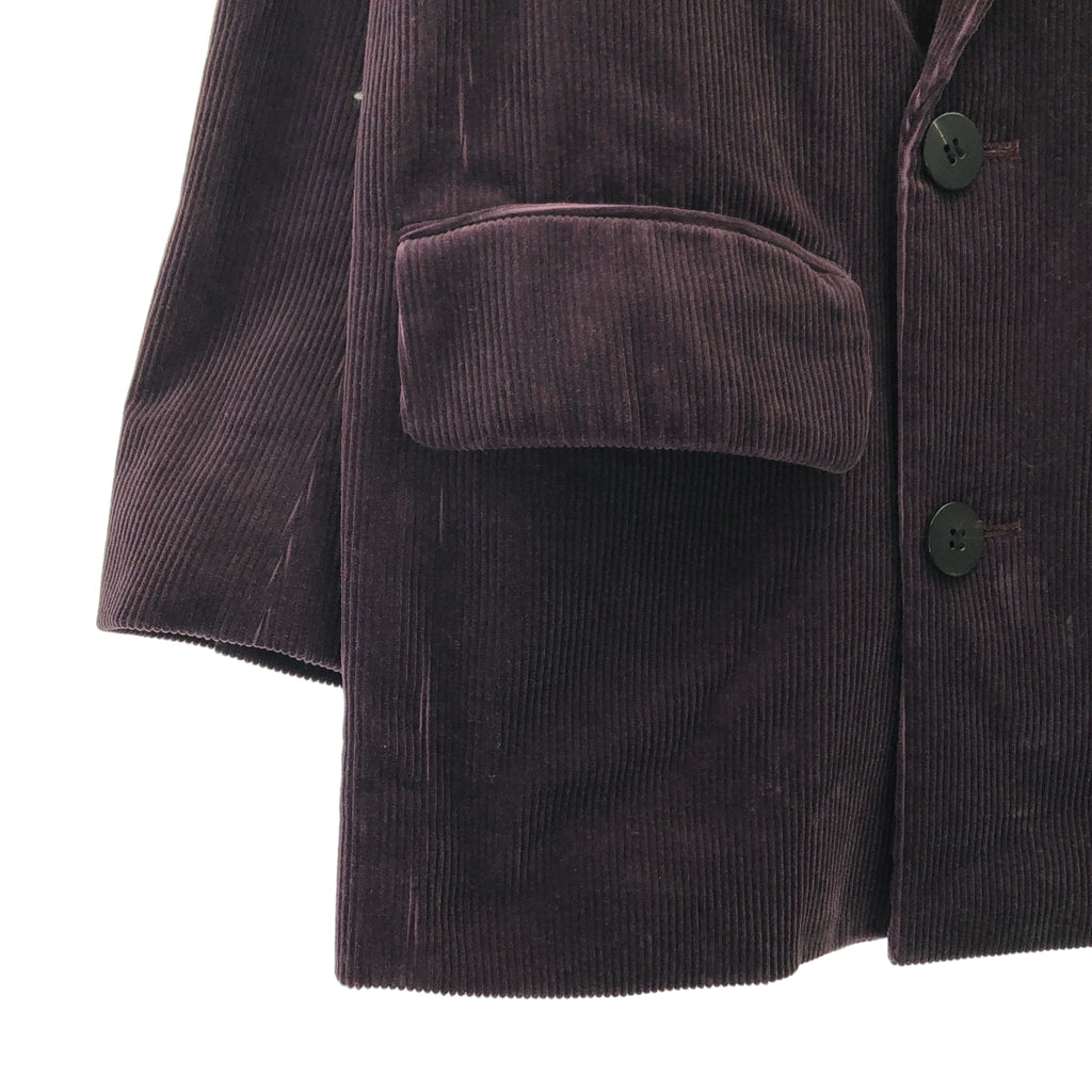 OVERCOAT / オーバーコート | Corduroy Double Breasted Jacket WINE コーデュロイ ジャケット / ユニセックス | 00 | メンズ