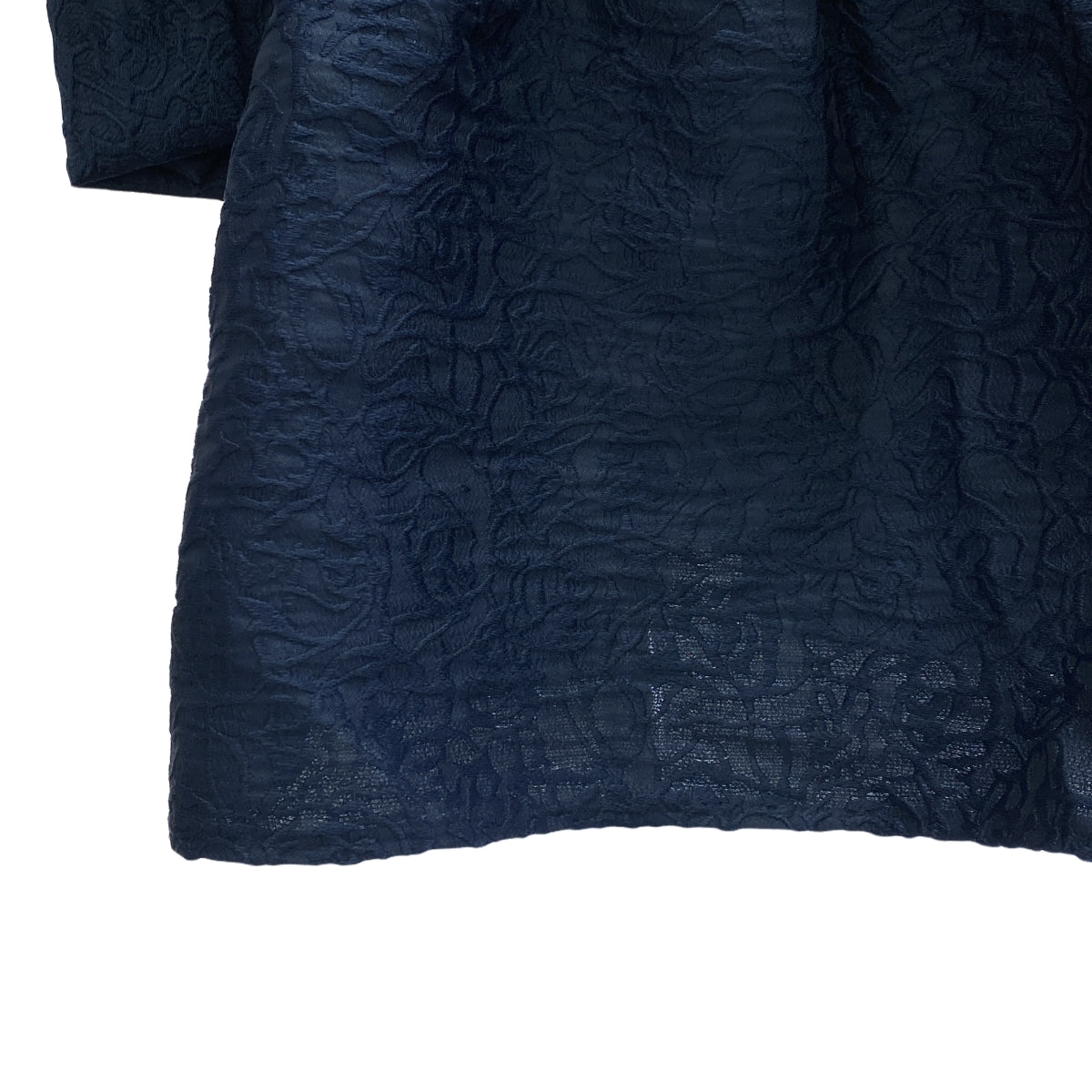 [新] 簡姐妹 | 2020春夏 |荷葉邊蕾絲長袖迷你連身裙 | S |海軍 |女性的