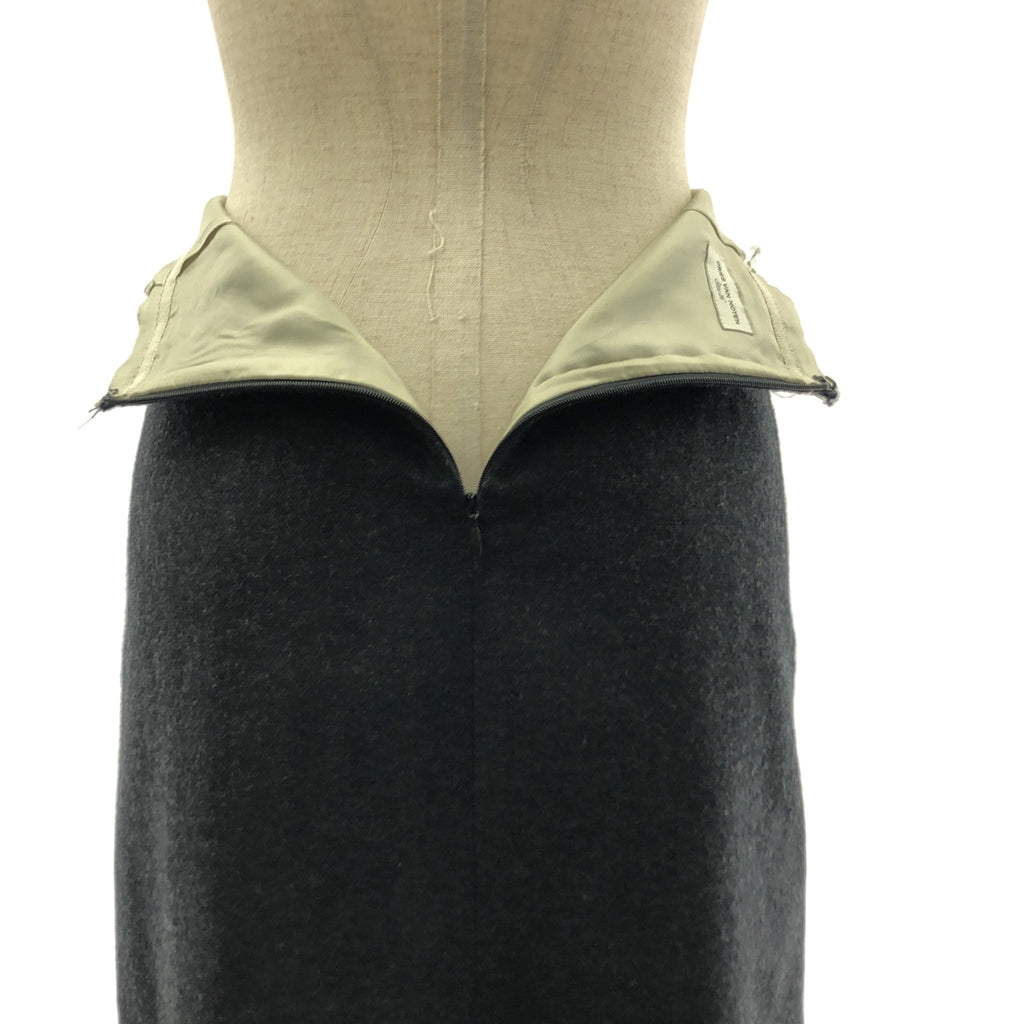 DRIES VAN NOTEN / ドリスヴァンノッテン | ウール カットオフ レイヤード ロングスカート | 36 | レディース