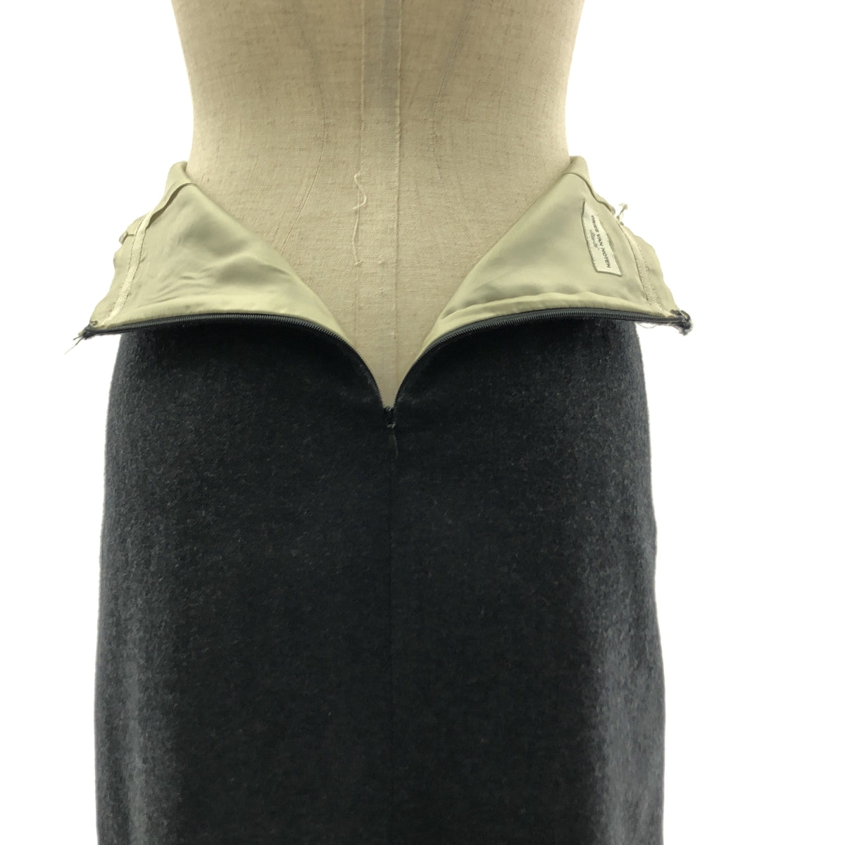 DRIES VAN NOTEN / ドリスヴァンノッテン | ウール カットオフ レイヤード ロングスカート | 36 | レディース