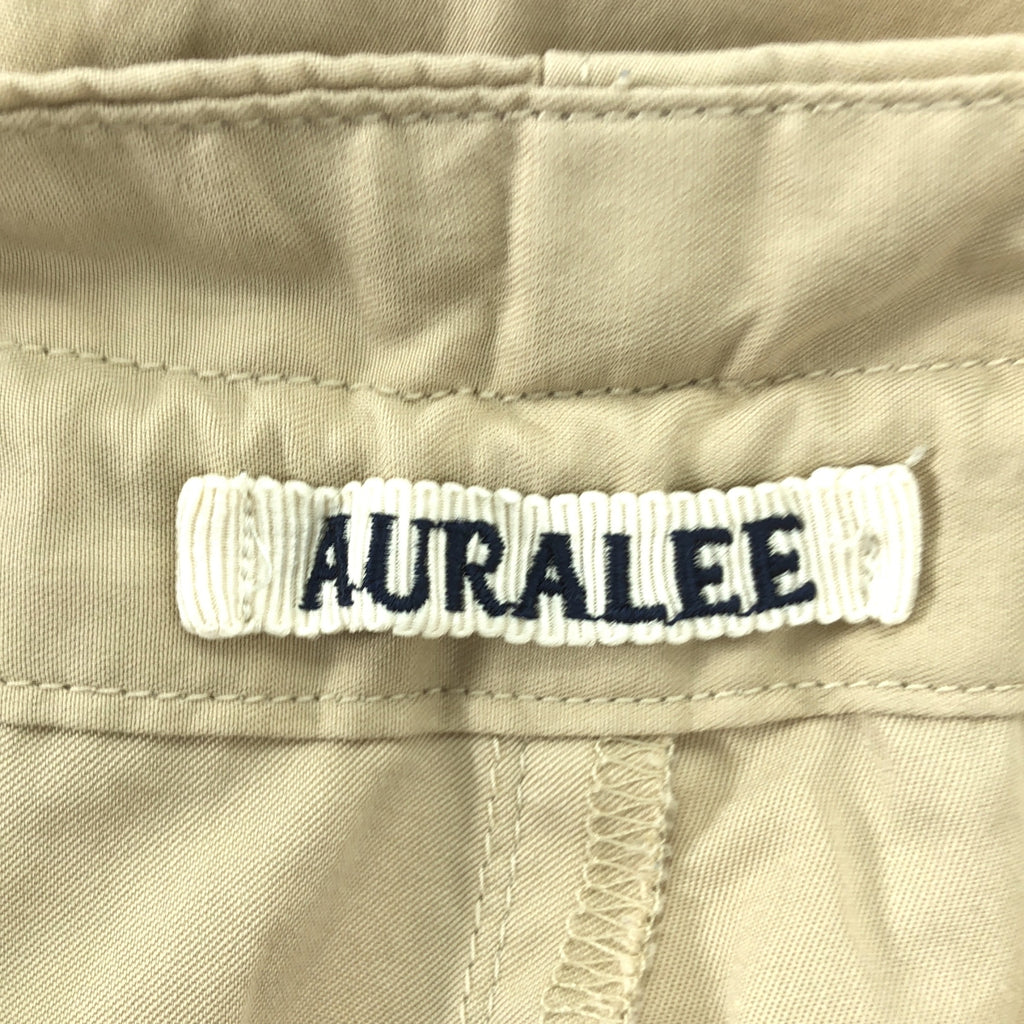 AURALEE | 水洗 FINX 斜紋寬鬆褲 | 女款 | 0 碼