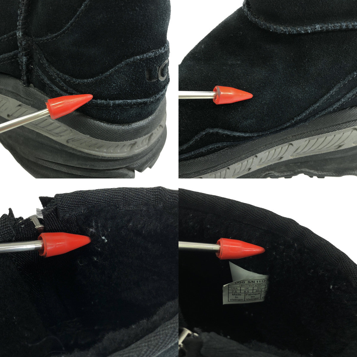 UGG / アグ | Classic Weather / 1112369 クラシック ウェザー ムートンブーツ | 25.5 | ブラック | メンズ