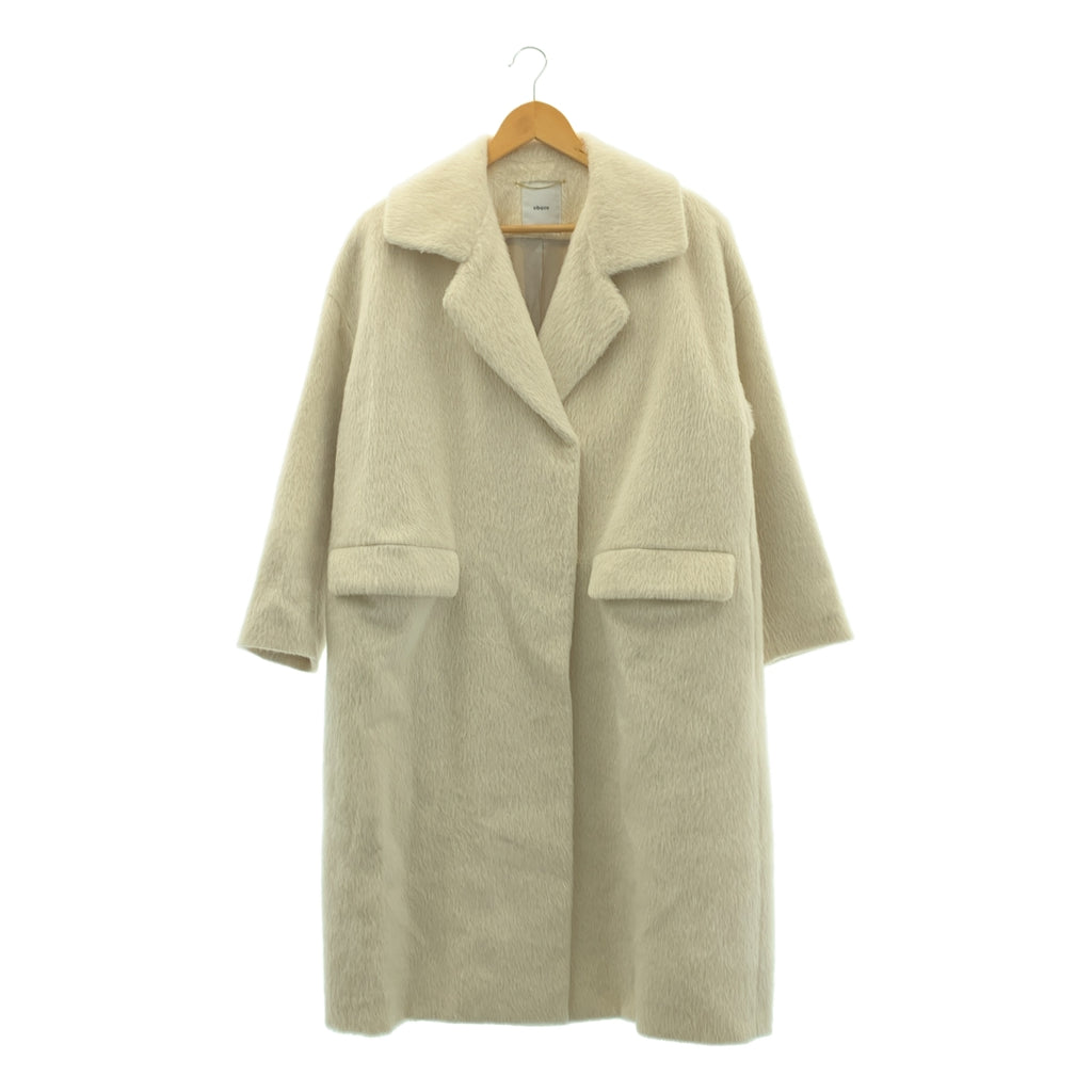 ebure | 羊駝毛長毛超大外套 / 全襯裡 | 尺寸 36 |