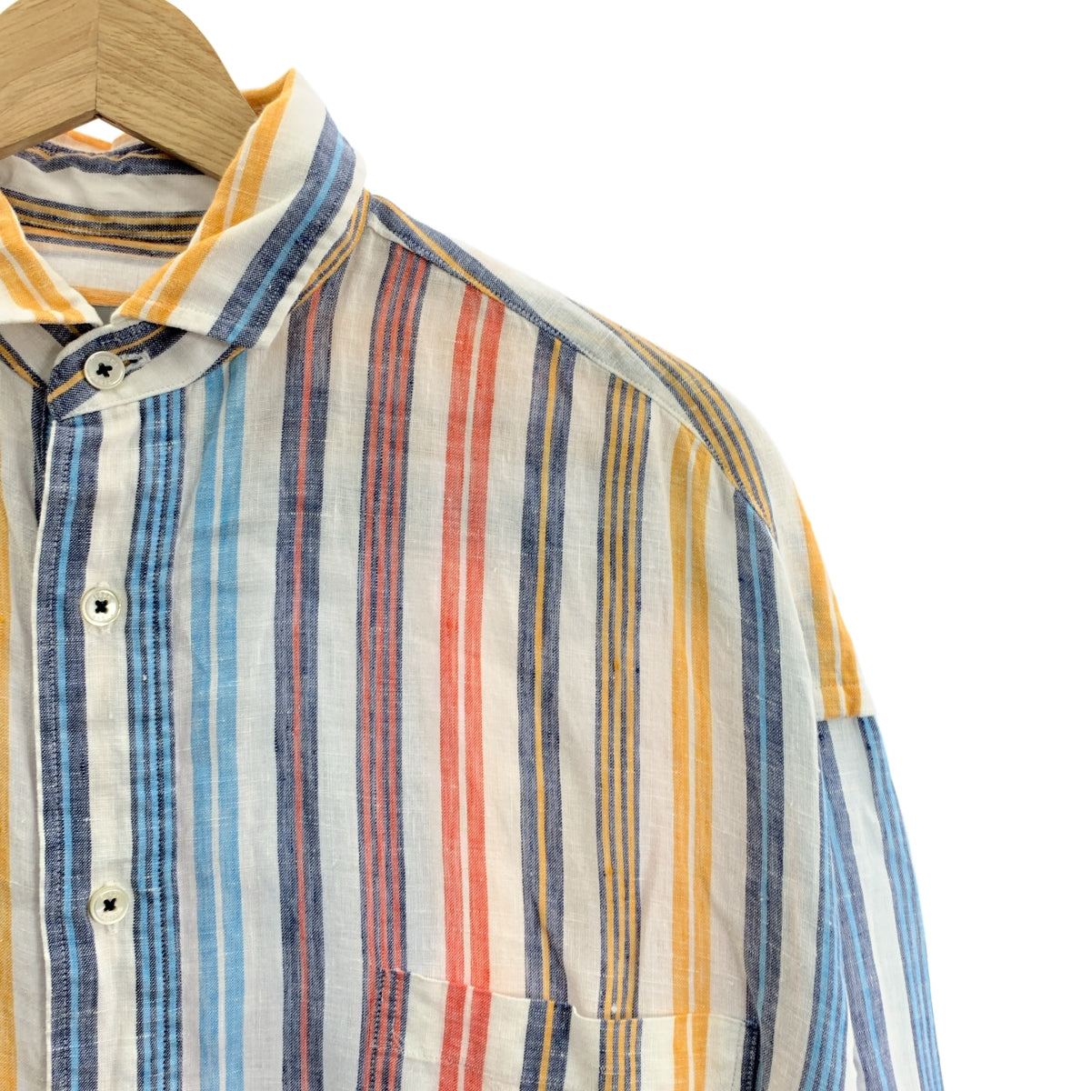 TICCA / ティッカ | リネン ストライプ シャツワンピース | F | レディース