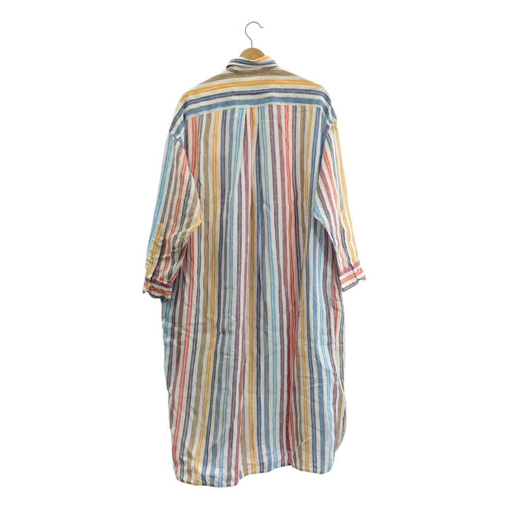 TICCA / ティッカ | リネン ストライプ シャツワンピース | F | レディース