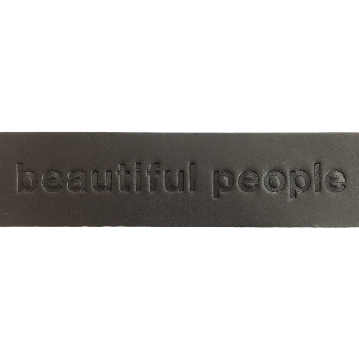 【美品】  beautiful people / ビューティフルピープル | リングバックル レザー フックベルト | M | ブラウン / ベージュ | メンズ