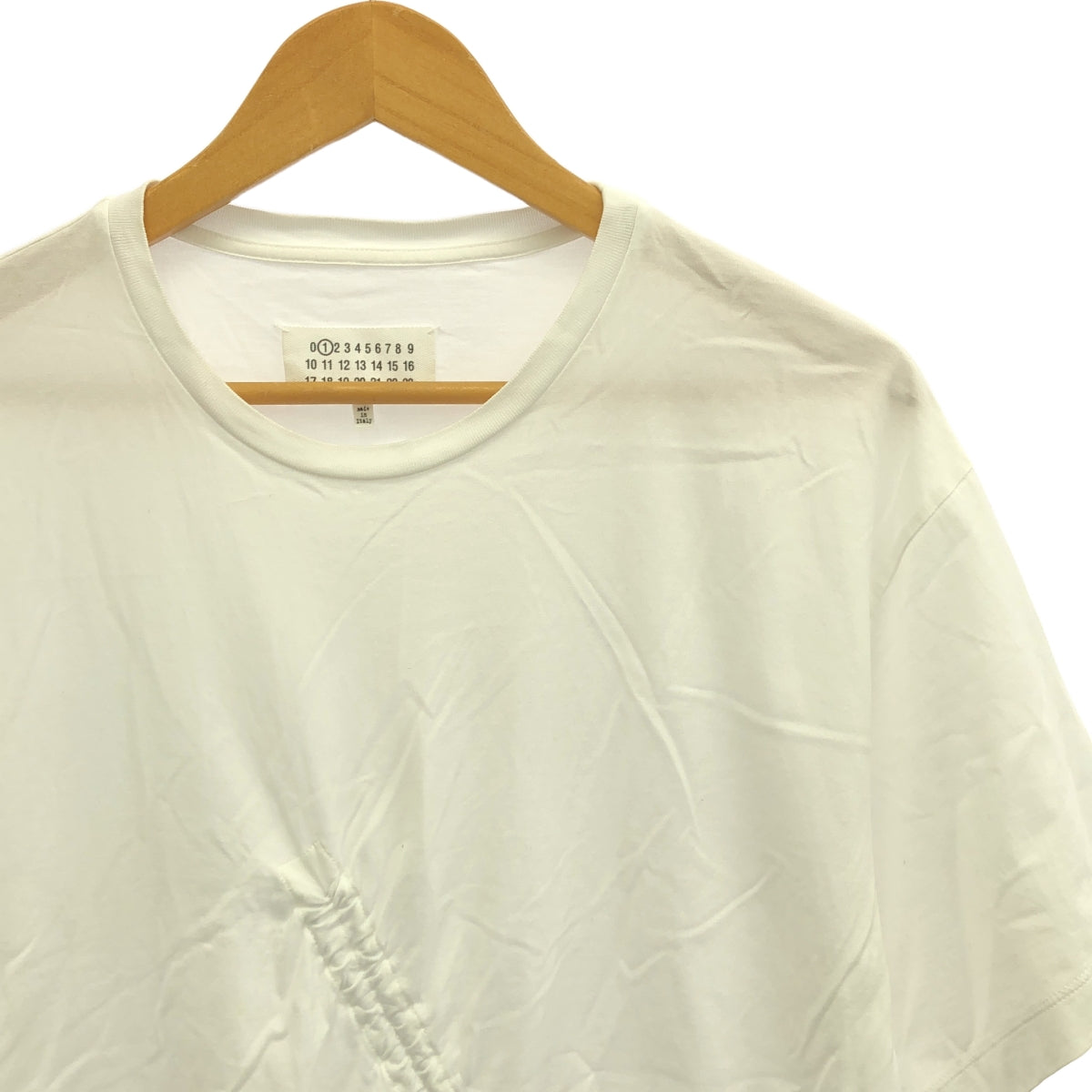 Maison Margiela |棉質圓領褶皺T卹 | S |女性的