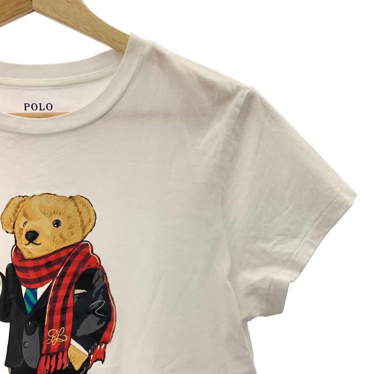 POLO RALPH LAUREN / 폴로랄프로렌 | 폴로베어 프린트 T셔츠 컷소우 | S | 화이트 | 여성