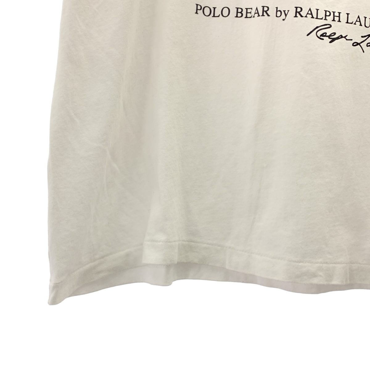 POLO RALPH LAUREN / 폴로랄프로렌 | 폴로베어 프린트 T셔츠 컷소우 | S | 화이트 | 여성