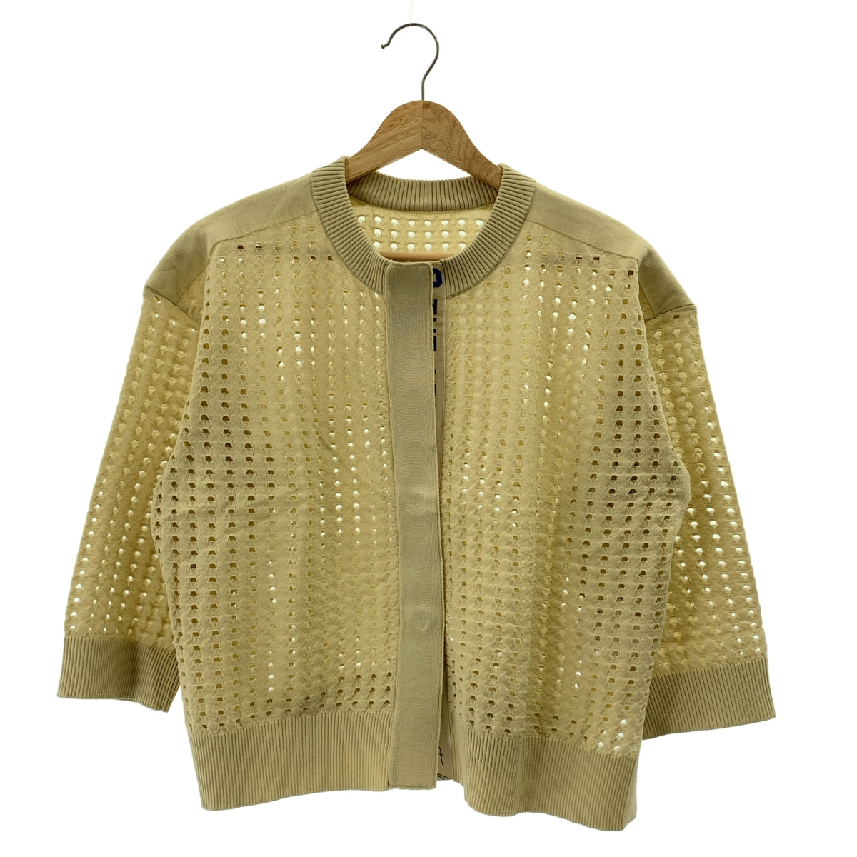 Eimee Law | 網眼Logo織帶圓領針織開襟衫 | 38碼 | 女款