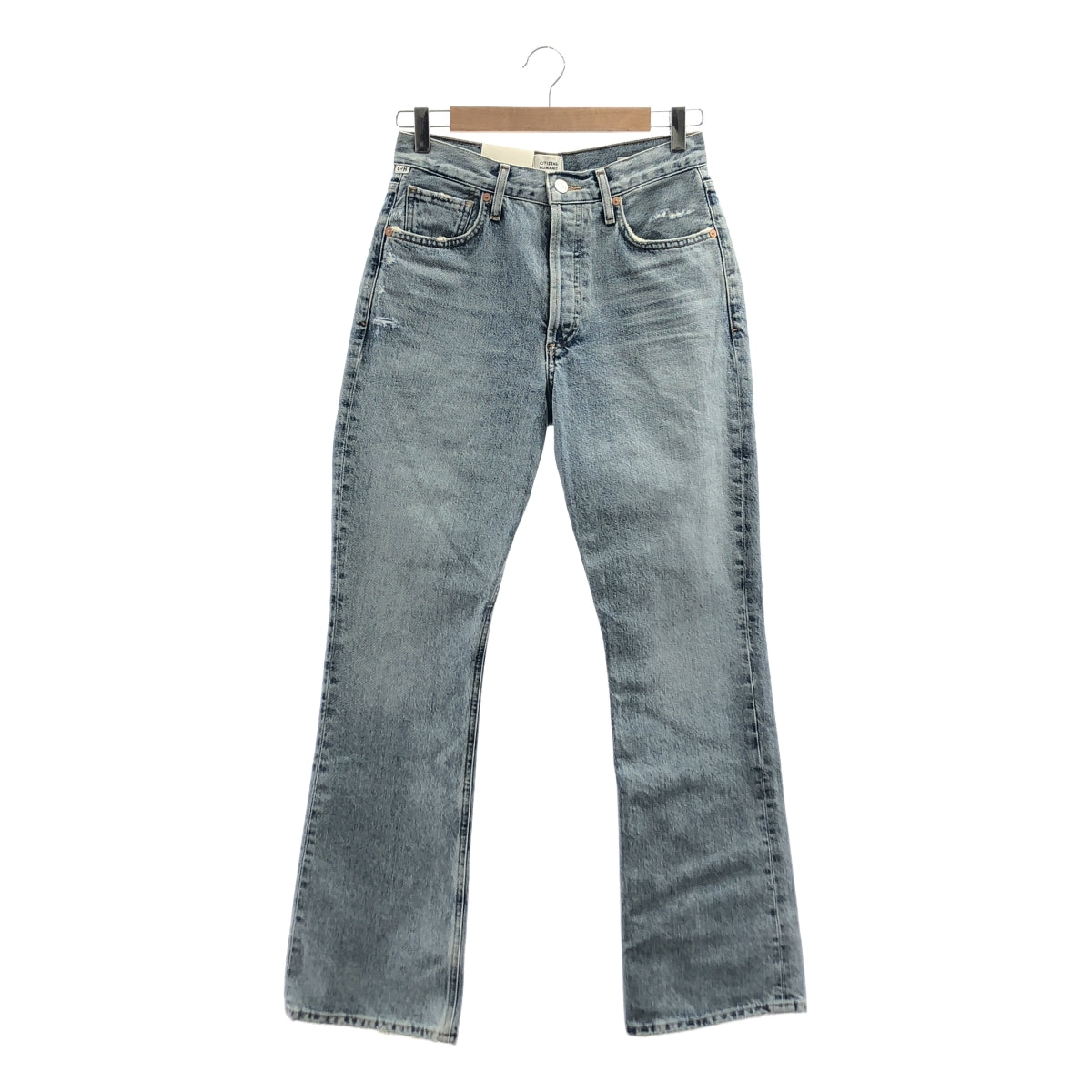 【미품】 Citizens of humanity / 시티즌즈 오브 휴머니티 | 2022AW | LIBBY / 데미지 가공 플레어 데님 팬츠 | 25 | 인디고 | 여성