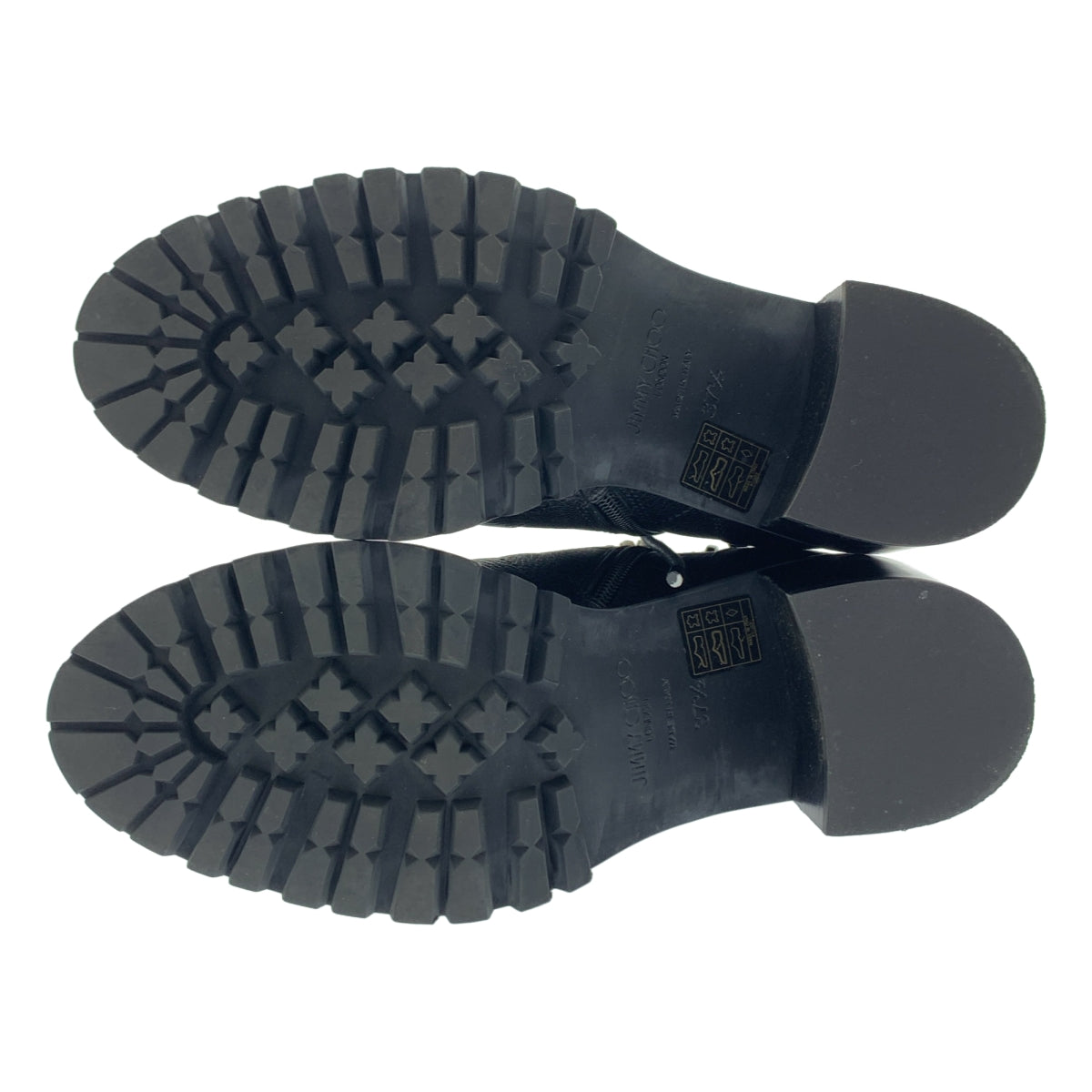 JIMMY CHOO / 지미추 | CRUZ FLAT 가죽 레이스 업 부츠 | 37 1/2 |