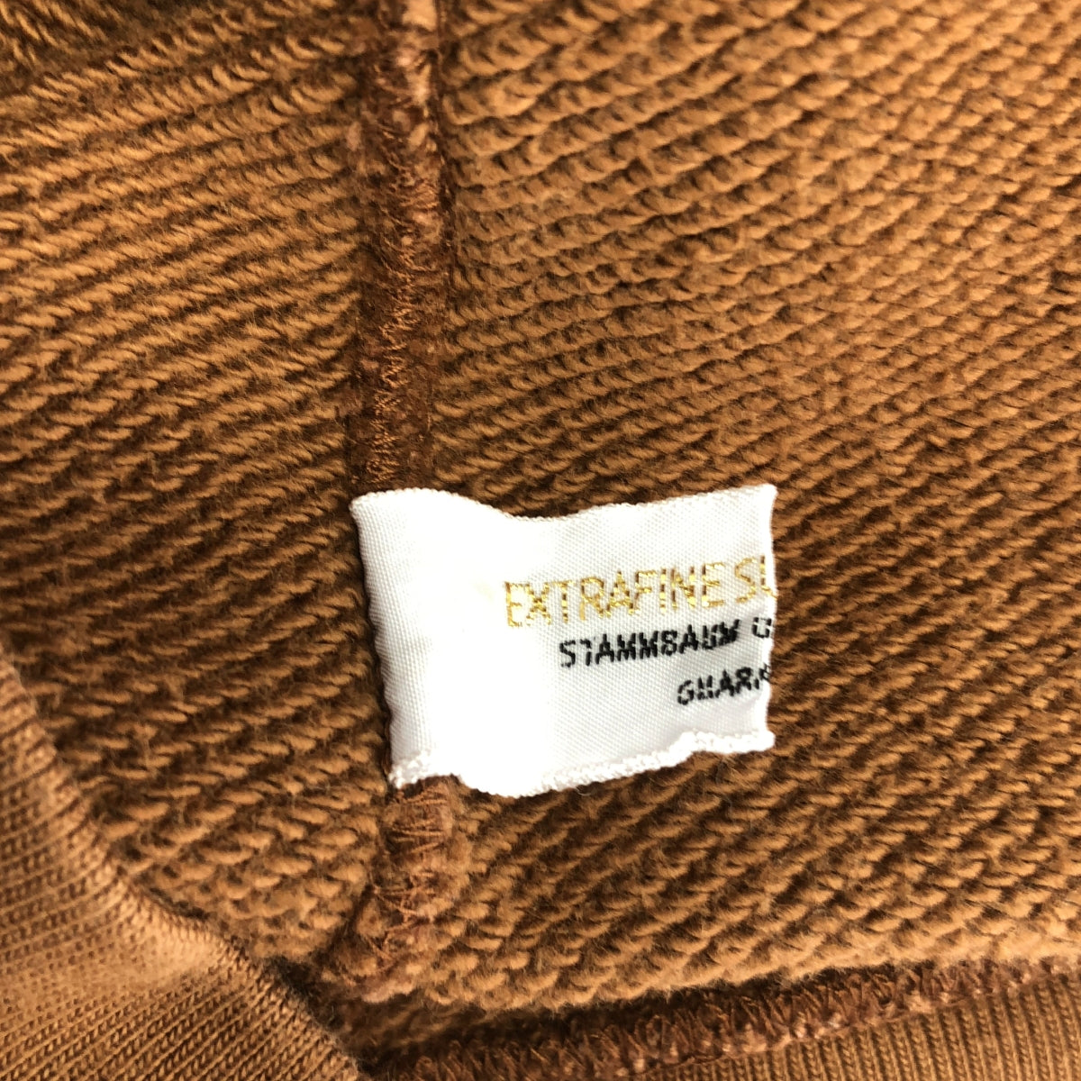 STAMMBAUM / シュタンバウム | SUVIN COTTON スウェット ジップパーカー | S | ブラウン | メンズ
