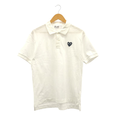 玩 COMME des GARÇONS |公元2007年|心形貼片珠地佈 Polo 衫 | SHOPBOP L 號 |
