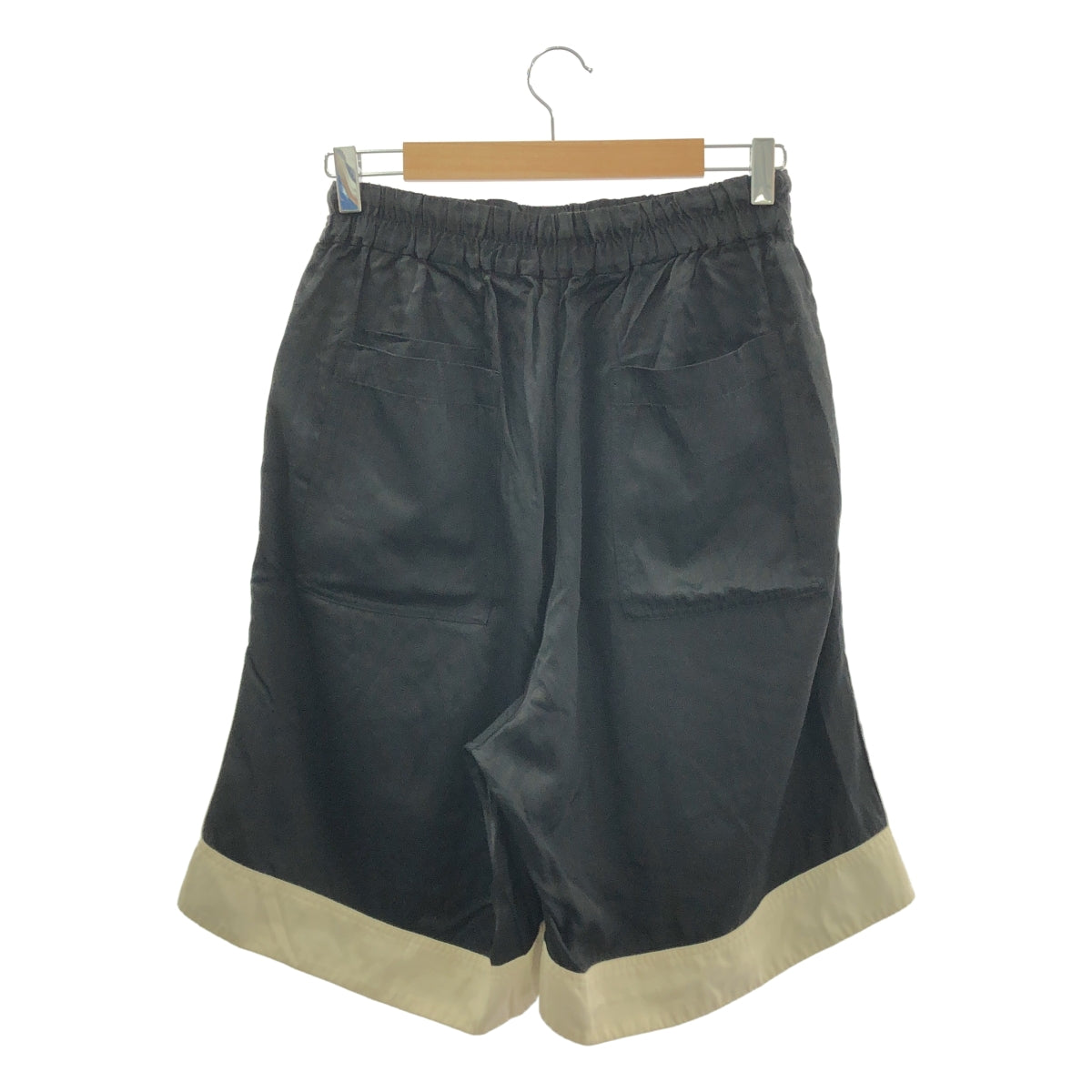 dries van noten 22ss ワイドショーツ　レーヨン DRIES VAN NOTEN / ドリスヴァンノッテン | レーヨン コットン 裾切替