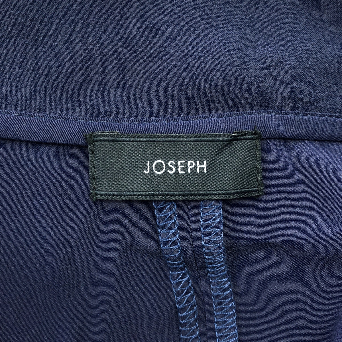 JOSEPH / ジョセフ | シルク混 ボウタイ ブラウス シャツ | 36 | ネイビー | レディース