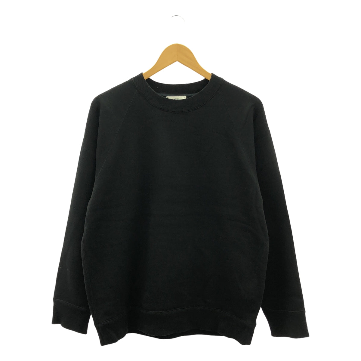 ATON / エイトン | ZERO TSURI URAKE SWEAT SHIRT ゼロ 吊り裏毛 クルーネックプルオーバー スウェット | 4 | ブラック | メンズ