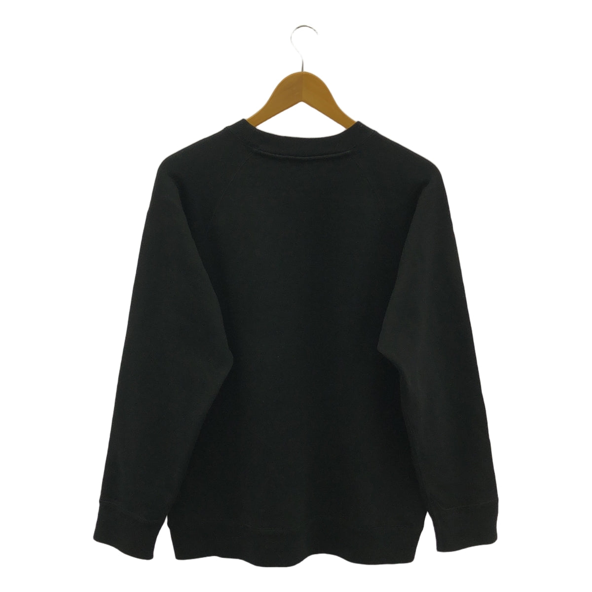 ATON / エイトン | ZERO TSURI URAKE SWEAT SHIRT ゼロ 吊り裏毛 クルーネックプルオーバー スウェット | 4 | ブラック | メンズ