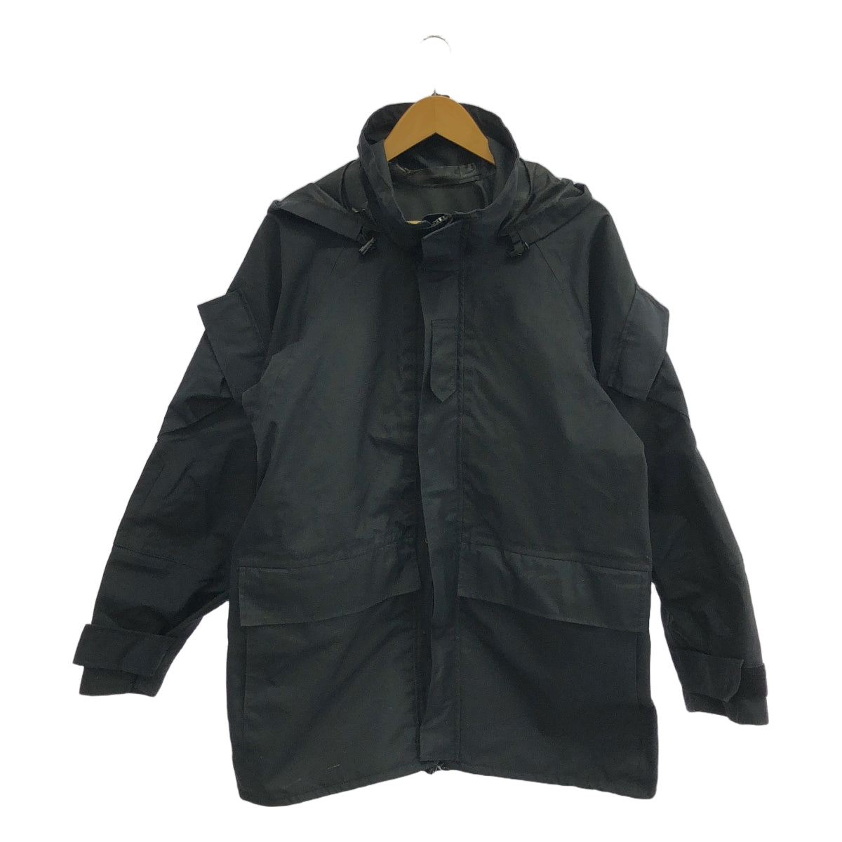 復古 / 復古服裝 | USARMY ECWCS 派克大衣尼龍軍用派克大衣夾克| SHOPBOP M |黑色 |男士