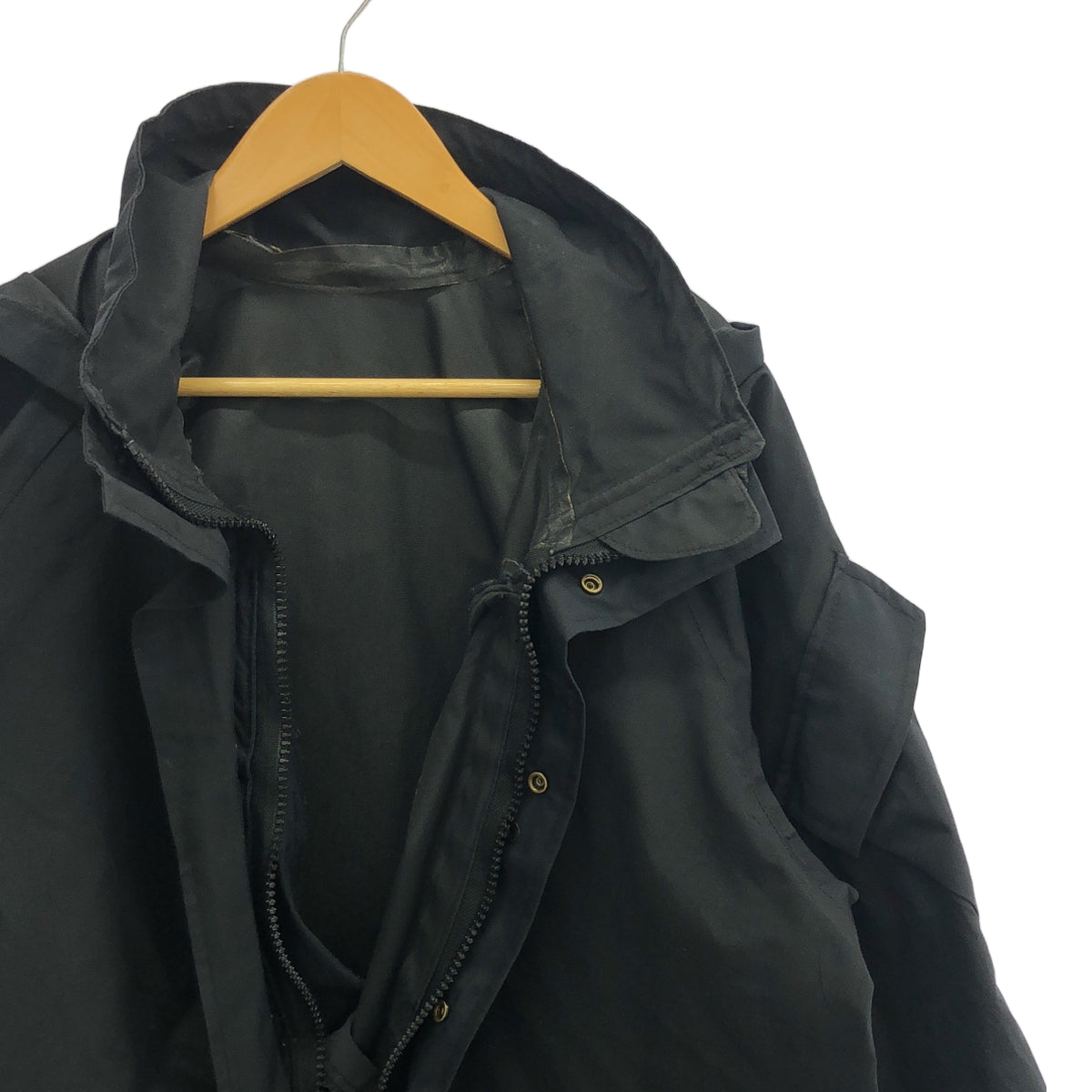復古 / 復古服裝 | USARMY ECWCS 派克大衣尼龍軍用派克大衣夾克| SHOPBOP M |黑色 |男士