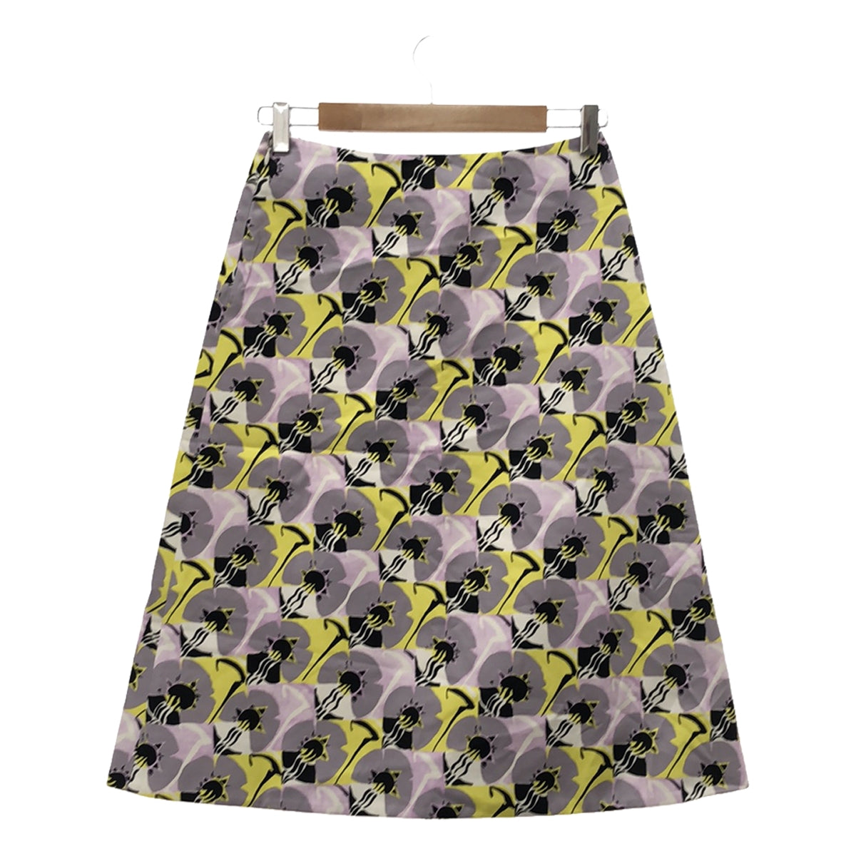 [Beautiful Condition] MARNI | Deco Flower Print Flared Skirt | Size 36 | Multicolor | Women's