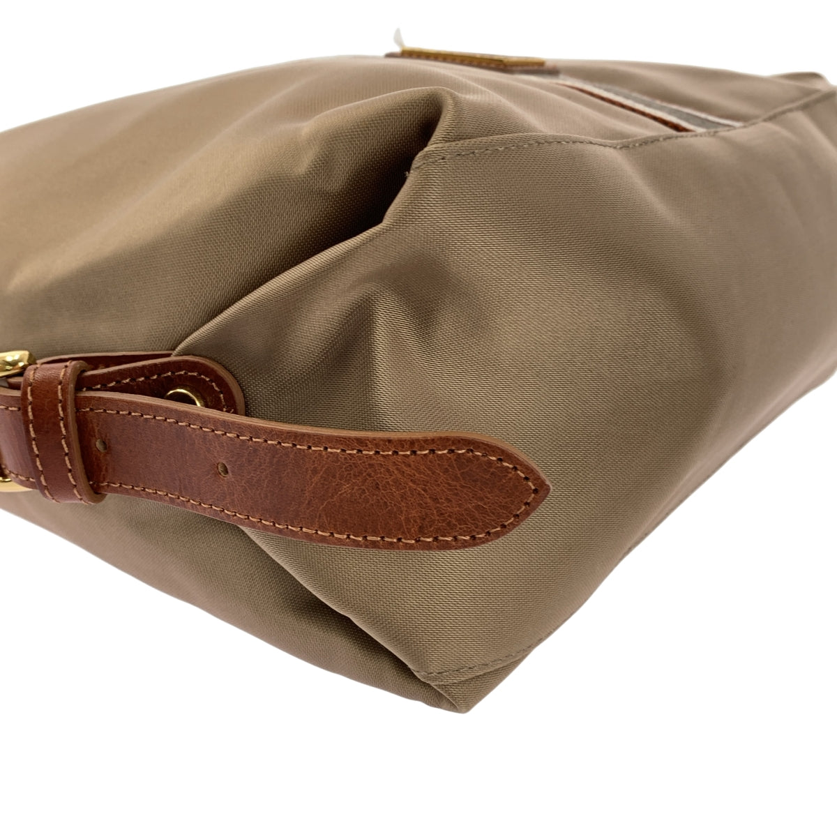 Her Schedule | 帶有皮革裝飾和徽標的雙向單肩包，零秒背包 |