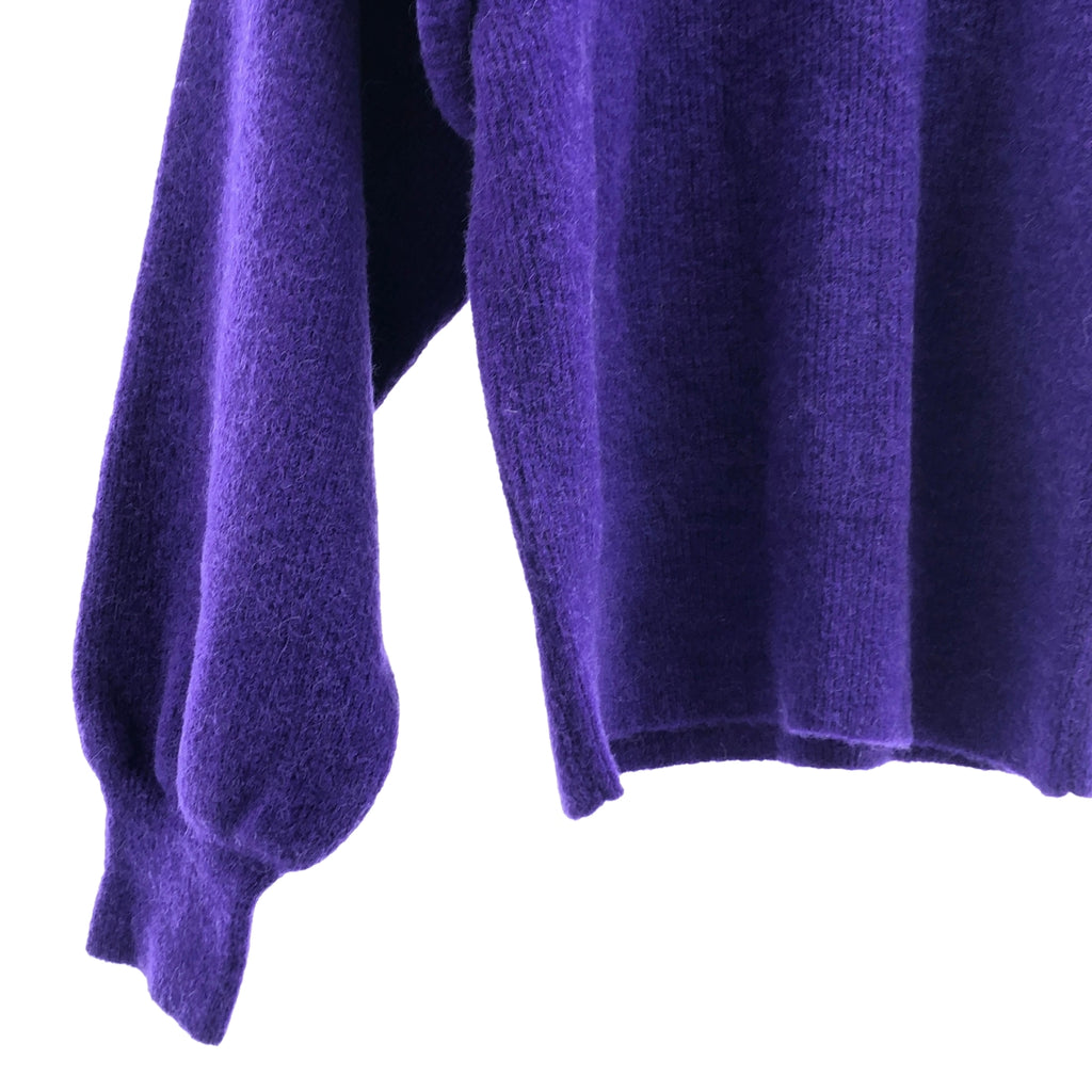 【新品】ROHE | BLAKEY 羊駝毛混紡蓬鬆肩部針織衫 | 40碼 | 藍色 | 女款