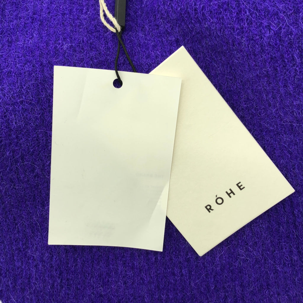 【新品】ROHE | BLAKEY 羊駝毛混紡蓬鬆肩部針織衫 | 40碼 | 藍色 | 女款