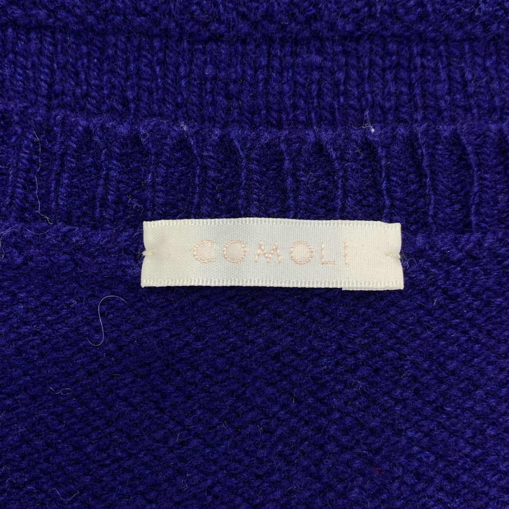 COMOLI | 羊毛甘地領毛衣 | F | 男款